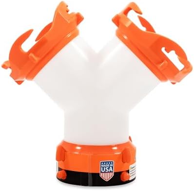 Camco RhinoFLEX Camper/RV Wye Sewer Hose Fitting | Features 360-Degree Swivel Ends & Built-In Gaskets for Odor Tight Connection | Allows for 2 Sewer Hoses to Connect to the Same Dump Station (39812),