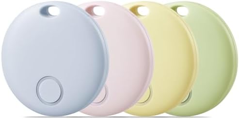 Reyke Air Tags-4 Pack Smart Tag, Luggage Tracker Works with Apple Find My (iOS Only), Item Finder for Key, Backpack, Wallet, IP67 Waterproof