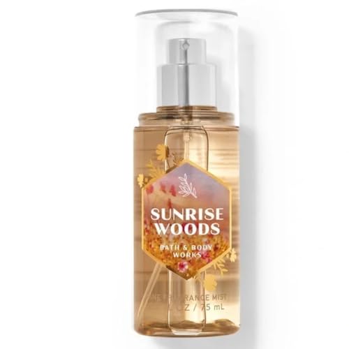 Bath & Body Works Sunrise Woods Fine Fragrance Mist Travel Size Mini Purse Spray 2.5 Ounce (Sunrise Woods)
