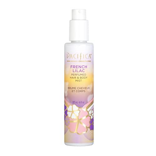 Pacifica French Lilac Perfumed Hair & Body Mist, Alcohol-Free Spray Designed For Head-To-Toe Wear, Vegan & Cruelty-Free, 6 Fl Oz