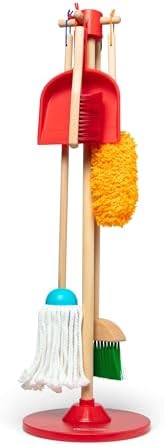 Melissa & Doug Let's Play House Dust! Sweep! Mop! 6 Piece Pretend Play Set