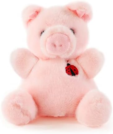 Sew Butiful 8" Pink Pig Stuffed Animals Plush, Cute Plushies for Animal Themed Parties Teacher Student Award, Animal Toys for Baby, Boy, Girls, Great for Nursery, Room Decor, Bed