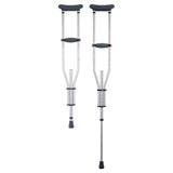 VEVOR Underarm Crutches, 13-Level Height Adjustable Underarm Walking Crutches, Lightweight Aluminum Crutches for Adults Teenager - with Soft Underarm Pad for Leg Injury Surgery Disabled, 1 Pair 300LBS