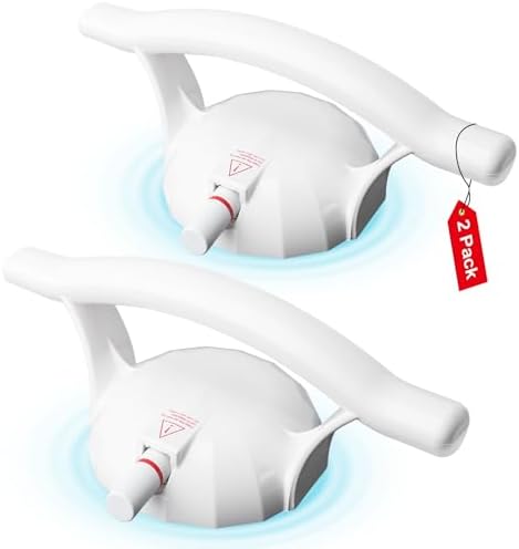 2 Pack Grab Bars for Bathtubs and Showers, 12 Inch Anti Slip Suction Cup Bathroom Grab Bars for Seniors, Heavy Duty Shower Handle Safety Grips for Elderly No Drill Removable