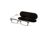 ThinOptics Unisex Adult Glasses Reading, Regular Case / Rectangle Black, (1.50) US