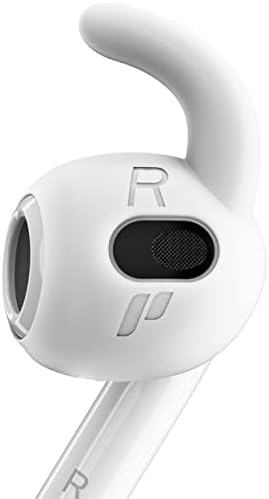 Proof Labs 3 Pairs AirPods 3 Ear Hooks Covers [Added Storage Pouch] Grip Tips Anti Slip Wings Accessories Compatible with Apple AirPod 3rd Generation (White)