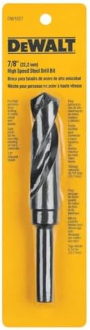 DEWALT Drill Bit, Black Oxide, Reduced Shank, 7/8-Inch to 1/2-Inch (DW1627)