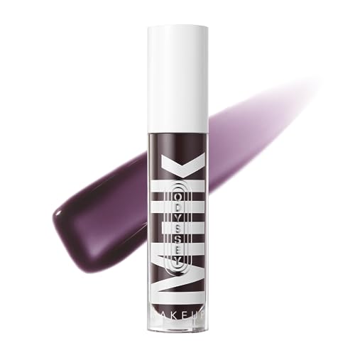 Milk Makeup Odyssey Lip Oil Gloss, Voyage (Blackberry) - 0.2 oz - For Fuller and Glossy Lips - Long Lasting Moisture - Semi-Sheer Color - Sweet Vanilla Scent - Vegan Cruelty Free