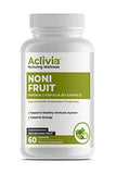 Aclivia Noni Fruit Capsules 4000mg (Extract 8:1), Organic, Non-GMO, Gluten Free, No Artificial Flavors, Sweeteners or Preservatives, Traditional Herbal Supplement - Morinda Citrifolia Capsules