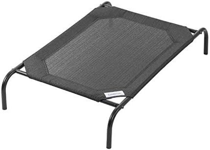 Coolaroo The Original Cooling Elevated Dog Bed, Indoor and Outdoor, Medium, Gunmetal