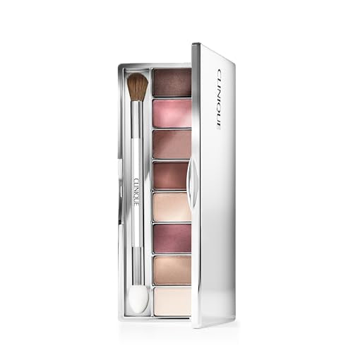 Clinique All About Shadow Eye Shadow Palette, 8 Silky + Buildable Shades | Safe For Sensitive Eyes