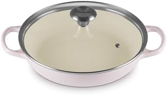 Le Creuset Enameled Cast Iron Signature Round Braiser with Glass Lid, 2.25 qt., Shallot