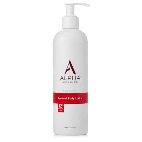 Alpha Skin Care Body Lotion with 12% Glycolic AHA – Daily Moisturizer for Smooth-Looking Skin