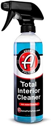 Adam's Polishes Total Interior Cleaner & Protectant, Quick Detailer & SiO2 Protection, Ceramic Infused, Anti-Static, OEM Finish, For Leather, Vinyl, Plastics, Glass & More