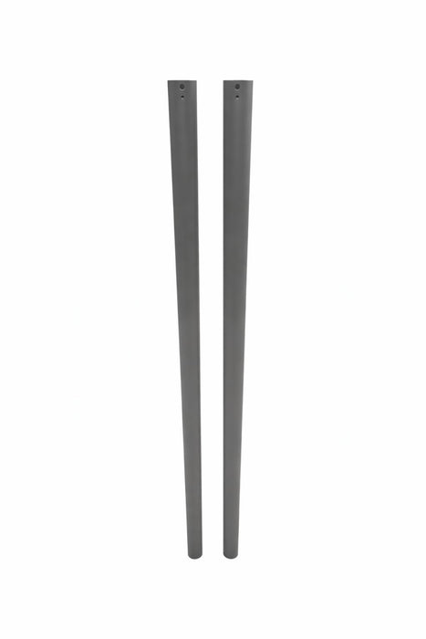 Replacement Vertical Pool Leg / Pole Frame Support Bar Gray Oval Compatible with Bestway Power Steel and Pro Max 18ft x 48in and 16ft x 48in Above Ground Swimming Pools (2 Pack) – Fits 2022+ Models