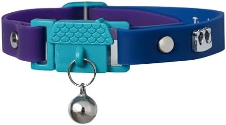Monte Carlo Cat Collar with Bell. Cat Friendly Award Winner. Approved by Vets and Cat Experts. Breakaway Cat Collars Quick Release. Kitten Collar. Won't Rub Fur. Lightweight, Soft & Comfy