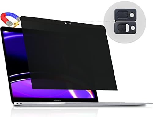 Magnetic Privacy Screen Compatible with MacBook Pro 15 Inch (2012-2015), Removable Anti Blue Light Glare Peep Filter Black Out Screen Protector for Mac 15.4 In Laptop Model (A1278 A1286 A1398)