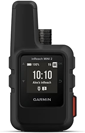 Garmin inReach Mini 2, Lightweight and Compact Satellite Communicator, Hiking Handheld, Black (Renewed)
