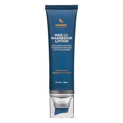 MAG I.C. Magnesium Lotion Infused with Cucumber for Fast Relief, Soothes and Relaxes Muscles, Effective and Quick Absorption, Fragrance-Free, 90mL