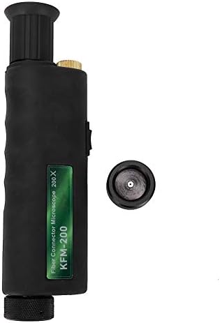 Handheld Optical Fiber Microscope, Inspection 200X 400X Magnification 2.5mm Adaptor, Optical Fiber Microscope with White LED