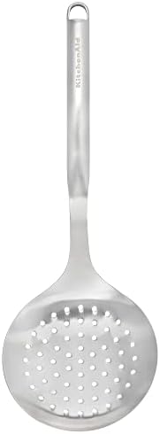 KitchenAid Premium Skimmer Straining Spoon, Stainless Steel, Rust-resistant and Heat-resistant to 260°C