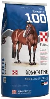 Purina Omolene #100® Active Pleasure Horse Feed | 50 pounds (50 lb) Bag
