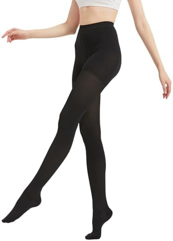 Plus Size Compression Tights for Women Circulation 20-30 mmHg - Graduated Support Stockings with Closed Toe for Varicose Veins, Arthritis, Edema, Embolism - Black, 4X-Large