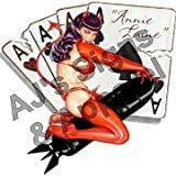 Aces Pinup Version #1-5" x 4.9" Vinyl Sticker Decal Cars Trucks Vans Walls Laptop
