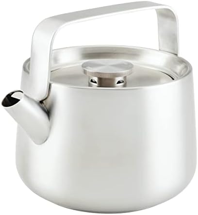 KitchenAid Teakettles Stainless Steel Whistling Teakettle, 1.9 Quart - Brushed Stainless Steel