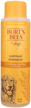 Burt's Bees for Pets Oatmeal Dog Shampoo with Colloidal Oat Flour and Honey, 95% Natural Origin Formulas, Shampoo for Dogs - Gentle Dog Shampoo, Best Dog Shampoo, 16 oz