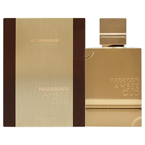 Haramain Al Amber Oud Gold Edition - Arabian Perfume for Women and Men - Unisex Perfume - Long Lasting Amber Perfume for Men and Women - 3.33 oz
