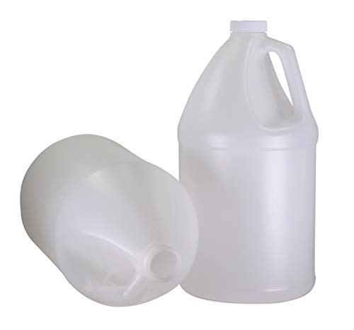 Pinnacle Mercantile 1-Gallon Plastic Jug (24 -Pack) Reusable, Food-Safe, BPA Free | Heavy-Duty HDPE Containers for Water, Sauces, Soaps, Detergents, Liquids | Screw-On Cap