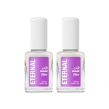 Eternal Ridge Filler Base Coat Nail Polish– 13.5 mL Clear Nail Primer Treatment - Ridge Filling Base Coat Strengthener for Nail Strength & Repair of Hard, Thin, Dry & Ridged Fingernails - 2 Pack