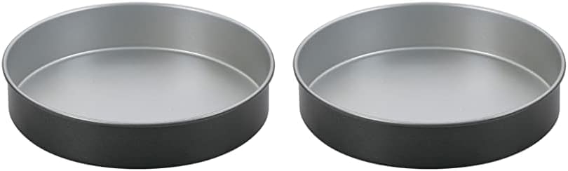 Cuisinart 9-Inch Round Cake Pan, Chef's Classic Nonstick Bakeware, Silver, AMB-9RCK (Pack of 2)
