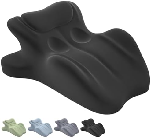 2025 New Vireon Sweet Spot Pillow, Chiro Monk Couple Pillow, for Intimacy, Wedge Pillow Memory Foam, Provides Waist and Neck Support, Recovers After Impact, Perfect Position Instantly (Black)