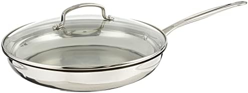 Cuisinart 12 Inch Skillet with Glass Cover, Chef's Classic Collection, 722-30G