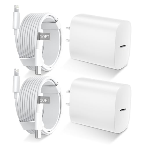 Phone 14 13 12 11 Fast Charger,10FT Long Fast Charging Lightning Cable with 20W USB C Charger Block for iPhone 14/14 Pro Max/13/13 Pro Max/12/12 Pro Max/11/11Pro/XS/Max/XR/X,iPad