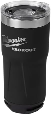 Milwaukee Packout Insulated Tumbler 590 Ml (Black) - 48-22-8392B
