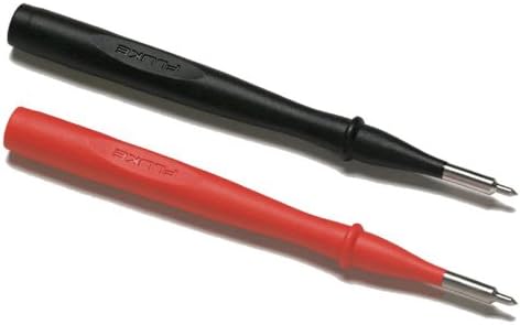 Fluke TP4 2 Piece Slim Reach Test Probe Set with Stainless Steel Tip, 1000V Voltage, 10A Current, 4mm Tip Diameter