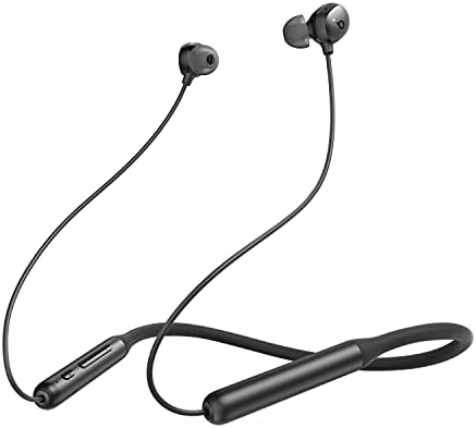 Soundcore by Anker Life U2i Wireless Neckband Headphones, 10mm Drivers with BassUp Technology, 24H Playtime, AI-Enhanced Calls, Foldable and Lightweight, IPX5 Water-Resistant, Secure Fit, Bluetooth 5