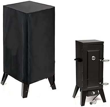 Smoker Cover Fit for Cuisinart Smoker, Waterproof Outdoor Grill Smoker Covers,Black (21" L x 21" W x 44" H)