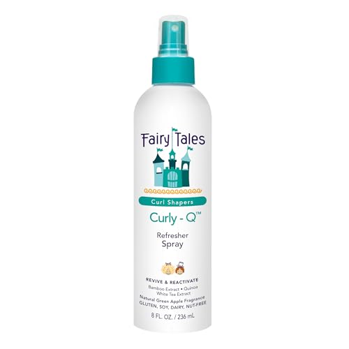 Fairy Tales Curly-Q Curl Refresher for Kids - Lightweight Spray to Define Curls, Add Bounce and Reduce Frizz - 8oz