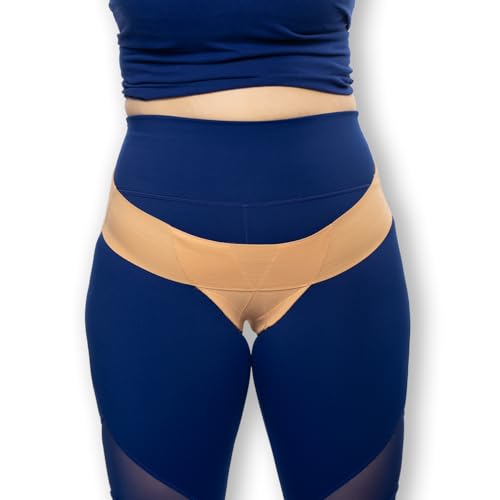 Women's Pelvic Support Belt ― Uterus & Bladder Girdle for Prolapsed bladder | Postpartum Recovery | Dysfunction Pain Relief - Low Waist - BEACH SAND - L