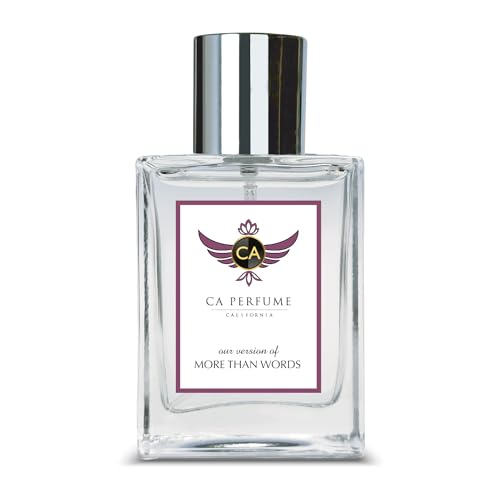 CA Perfume Impression of More Than Words For Women & Men Replica Version Fragrance Dupes Concentrated Long Lasting Eau de Parfum Spray Refillable Atomizer Bottle 1.7 Fl Oz/50ml-X1