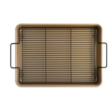 Nordic Ware Naturals Nonstick High-Sided Half Sheet Oven Crisp Baking Tray