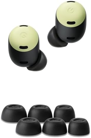 Comply Memory Foam Replacement Earbud Tips Designed for Google Pixel Buds Pro (1st Gen) | Ultimate Comfort, Secure Fit, Superior Noise Isolation | Black, Medium (3 Pairs)