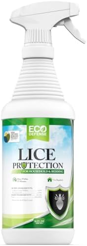 Eco Defense USDA Biobased Lice Spray for Furniture, Bedding, and Home - Natural Extra Strength Treatment - Helps Keep Home Free of Lice