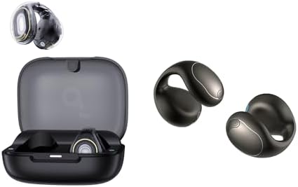Soundcore C40i by Anker with C30i, Open-Ear Earbuds, Clip-On Headphones, Flexible Joint Design, Button Controls, Lightweight Comfort, Stable Fit with Attachable Ear Grips, Expansive Drivers