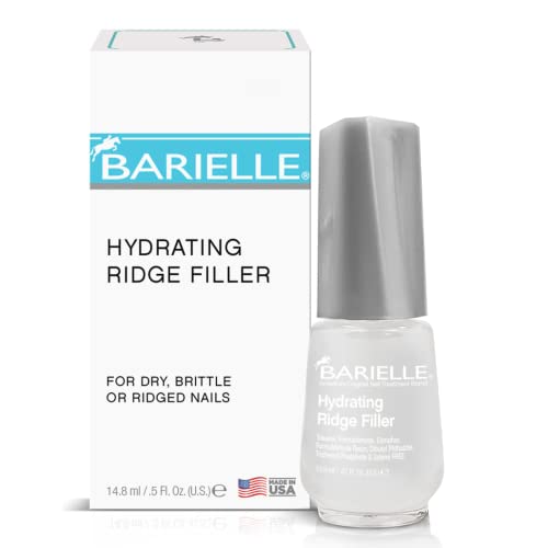 Barielle Hydrating Ridge Filler Base Coat - Fills and Smooth Unsightly Nail Ridges, For Dry, Brittle or Ridged Nails 0.5 Ounce