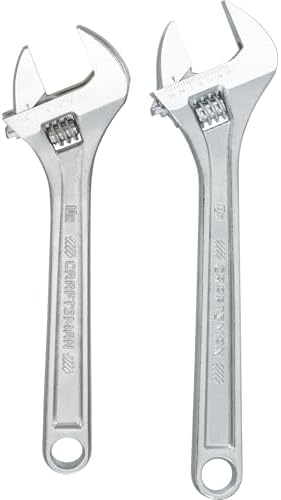 CRAFTSMAN Adjustable Wrench Set, 2Piece (CMMT12002)